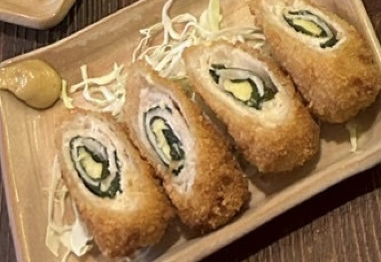 チキンチーズ大葉巻き